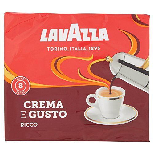 Lavazza Caffè Crema e Gusto Ricco Confezione da 2 Pacchetti x 250 gr