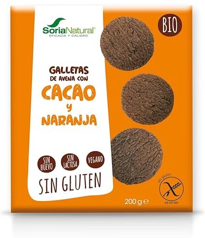 Biscotti di farina d'avena con cacao-arancia biologico 200 g (Arancia Cacao Avena)