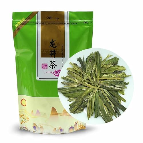 Generico Tè Longjing Tè Verde Biologico Cinese Primaverile Dragon Well Buon Tè Verde Alimento (500g)