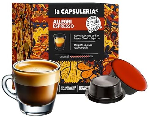 La Capsuleria Caffè ALLEGRI, intenso (128 Capsule) compatibili con Lavazza A Modo Mio ()