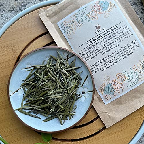 Tea Soul Tè Verde Early Spring Que She • Raccolto nel 2022 • Confezione 50 Grammi •