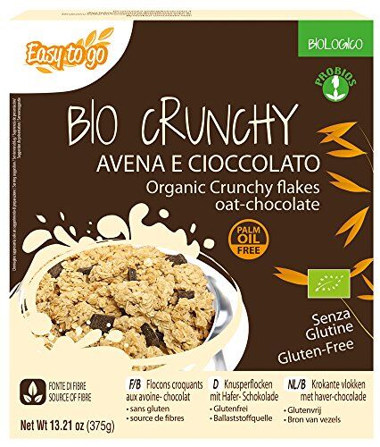Probios Bio Crunchy Avena e Cioccolato 375 gr, Senza glutine