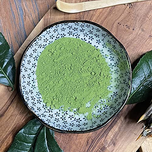 TEA SOUL Tè Matcha BIOLOGICO Yutakamidori di Grado Cerimoniale Tè giapponese di qualità superiore e perfetto per la Cerimonia del Tè Confezione da 30g