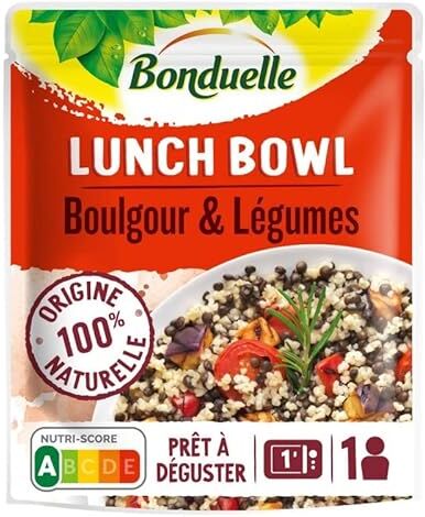 Generic BONDUELLE – Lunch BOWL BOULGOUR 250G – Set di 4 pezzi