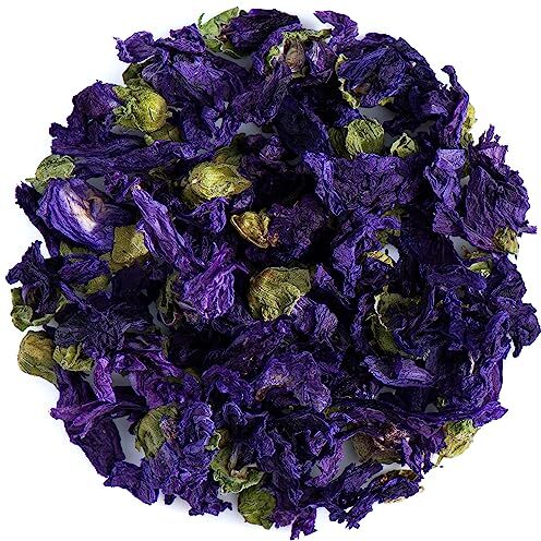 Valley of Tea Fiori Malva Blu Di Fiori Malva Sylvestris Malva Erba Tisana Malva Tisana Fiori Di Tea Fiore Di Malva 25G