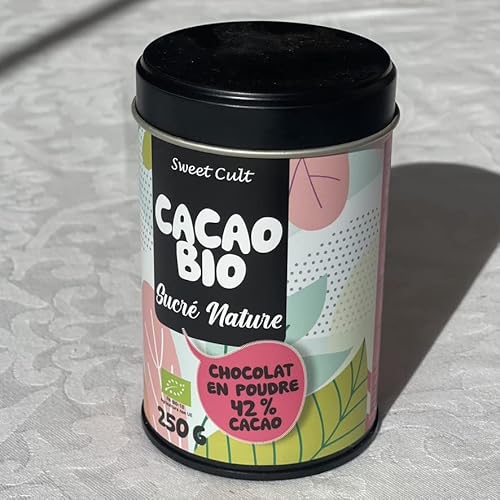 Tea Soul Cacao Bio con Zucchero di Canna • Cioccolato in Polvere con 42% Cacao e Zucchero di Canna • Confezione da 250gr •