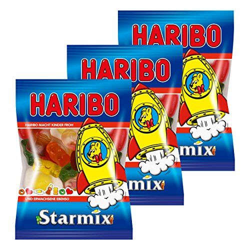 HARIBO Star Mix Mini, Set da, Caramelle gommose alla Frutta, Gomma con Schiuma Zucchero, in Un Sacchetto, Sacchetto, 200 G