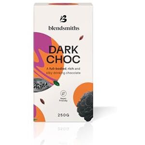 Blendsmiths Dark Chocolate 250g Polvere di Cioccolato Fondente Ricco con Cacao Premium, Vegano e Senza Glutine (11 Porzioni) Blendsmiths Dark Chocolate 250g Polvere di Cioccolato Fondente Ricco con Cacao Premium, Vegano e Senza Glutine (11 Porzioni)