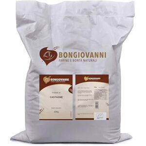 BONGIOVANNI FARINE E BONTA' NATURALI Farina di Castagne 20Kg BIO Senza Glutine BONGIOVANNI FARINE E BONTA' NATURALI Farina di Castagne 20Kg BIO Senza Glutine
