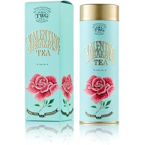 TWG Tea Valentine Breakfast Tea Tè Nero Perle e Bacche di Zucchero Latta Haute Couture, 100G Set Regalo TWG Tea Valentine Breakfast Tea Tè Nero Perle e Bacche di Zucchero Latta Haute Couture, 100G Set Regalo