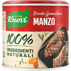 Knorr Brodo Granulare Manzo, Brodo Pronto 100% Ingredienti Naturali, Senza Glutine e Lattosio, con Verdure da Agricoltura Sostenibile, 6 Confezioni da 135g Knorr Brodo Granulare Manzo, Brodo Pronto 100% Ingredienti Naturali, Senza Glutine e Lattosio, con Verdure da Agricoltura Sostenibile, 6 Confezioni da 135g