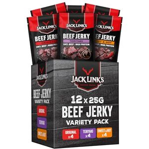 Jack Link's Jack Link’s Beef Jerky Mix MrBeast Edition Confezione da 12 (12 x 25g) Snack Proteico Assortito Carne Secca di Manzo Stile Americano Snack Fitness, Palestra e Outdoor Jack Link's Jack Link’s Beef Jerky Mix MrBeast Edition Confezione da 12 (12 x 25g) Snack Proteico Assortito Carne Secca di Manzo Stile Americano Snack Fitness, Palestra e Outdoor