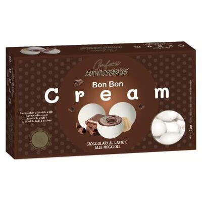 Confetti Maxtris , Bon Bon Cream Cioccolato al LATTE e alle NOCCIOLE Confetti Maxtris , Bon Bon Cream Cioccolato al LATTE e alle NOCCIOLE