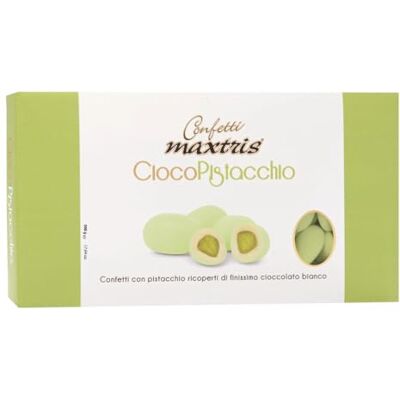 Confetti Maxtris , Italiani Di MANDORLA, Cioco Verde, 500 Gr., PISTACCHIO Confetti Maxtris , Italiani Di MANDORLA, Cioco Verde, 500 Gr., PISTACCHIO