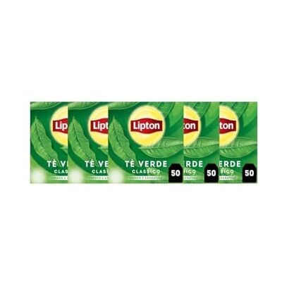 Lipton Tè Verde classico 250 filtri, 5 confezioni, 50 filtri per confezione Lipton Tè Verde classico 250 filtri, 5 confezioni, 50 filtri per confezione