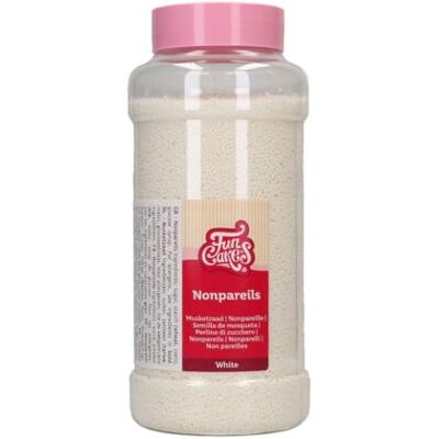 FunCakes Nonpareils Codette di Zucchero, White, 800 g Buon Gusto, Perfetto per Decorare Gelati, Torte, Cupcake, Cake Pop, Donut e Biscotti, Mix di Codette di Zucchero FunCakes Nonpareils Codette di Zucchero, White, 800 g Buon Gusto, Perfetto per Decorare Gelati, Torte, Cupcake, Cake Pop, Donut e Biscotti, Mix di Codette di Zucchero