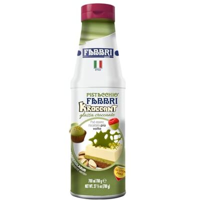 Fabbri Topping Kroccant al Pistacchio 800g, topping termosensibile si trasforma a contatto col freddo Fabbri Topping Kroccant al Pistacchio 800g, topping termosensibile si trasforma a contatto col freddo