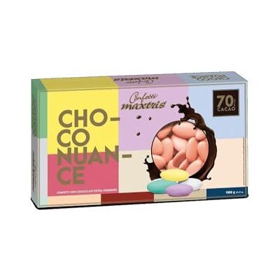 Confetti Maxtris Choco Nuance Colore Pesca Fondente, Cioccolato Confetti Maxtris Choco Nuance Colore Pesca Fondente, Cioccolato