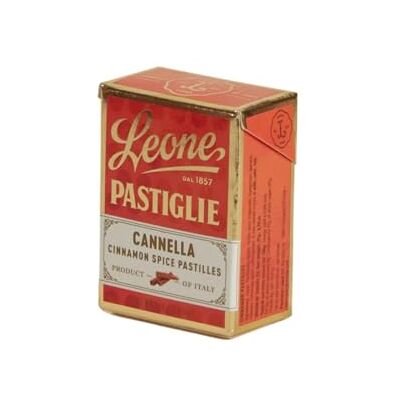 Pastiglie Leone Caramelle Dure Gusto Cannella Espositore 18 Pacchetti da 27 g Pastiglie Leone Caramelle Dure Gusto Cannella Espositore 18 Pacchetti da 27 g