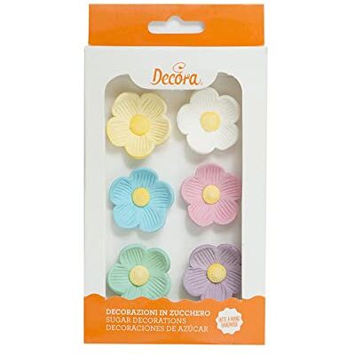 Decora - Fiori Grandi - Colorati - Decorazioni per torte Decora - Fiori Grandi - Colorati - Decorazioni per torte