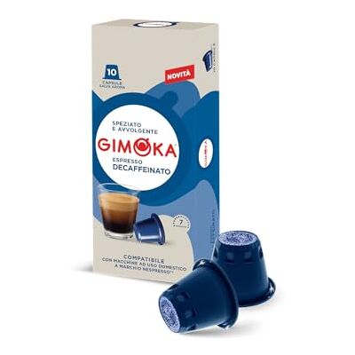 Gimoka Capsule Compatibili Nespresso, Gusto decaffeinato 100 Capsule Gimoka Capsule Compatibili Nespresso, Gusto decaffeinato 100 Capsule