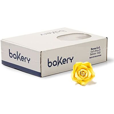 Unknown - Sugar Roses - Giallo - 56 pezzi - Decorazione per torte Unknown - Sugar Roses - Giallo - 56 pezzi - Decorazione per torte