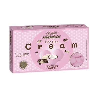 Confetti Maxtris , Bon Bon Cream Rosa Cioccolato Bianco, 1.0 grammo Confetti Maxtris , Bon Bon Cream Rosa Cioccolato Bianco, 1.0 grammo