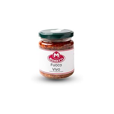 Moretti ® Misto di Verdure Piccanti "Fuoco Vivo" Antipasto Calabrese con Melanzane, Funghi e Olive Verdi in Olio d'Oliva 180g (1) Moretti ® Misto di Verdure Piccanti "Fuoco Vivo" Antipasto Calabrese con Melanzane, Funghi e Olive Verdi in Olio d'Oliva 180g (1)