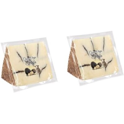 NEXUSELL Nexu Formaggio di pecora curato con tartufo nero, confezione da 2 cunei da 250 g (500 g in totale), realizzati con latte di pecora, gusto gourmet per tavole e antipasti, confezionati sottovuoto NEXUSELL Nexu Formaggio di pecora curato con tartufo nero, confezione da 2 cunei da 250 g (500 g in totale), realizzati con latte di pecora, gusto gourmet per tavole e antipasti, confezionati sottovuoto