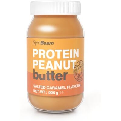 GymBeam Burro di Arachidi Proteico Senza Zuccheri Aggiunti, Burro Spalmabile Fitness con Arachidi Tostate e Proteine del Siero di Latte Isolate, Ricco di Fibre (900 g, Caramello Salato) GymBeam Burro di Arachidi Proteico Senza Zuccheri Aggiunti, Burro Spalmabile Fitness con Arachidi Tostate e Proteine del Siero di Latte Isolate, Ricco di Fibre (900 g, Caramello Salato)