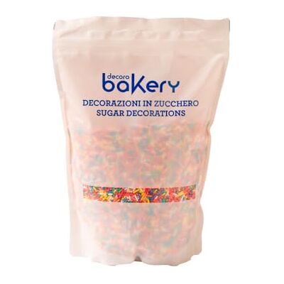 Decora Confezione da 1 Kg Bastoncini di zucchero Maxi Multicolor Decora Confezione da 1 Kg Bastoncini di zucchero Maxi Multicolor