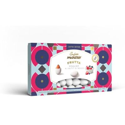 Confetti Maxtris Ciocomandorla gusto Yogurt ai Frutti di Bosco, scatola 500g Confetti Maxtris Ciocomandorla gusto Yogurt ai Frutti di Bosco, scatola 500g