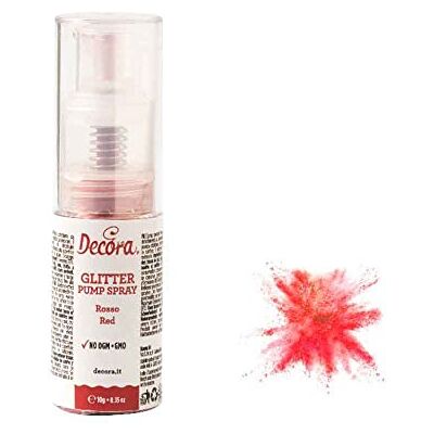 Decora 9261222 Pump Spray Rosso Glitter 10 G Decora 9261222 Pump Spray Rosso Glitter 10 G
