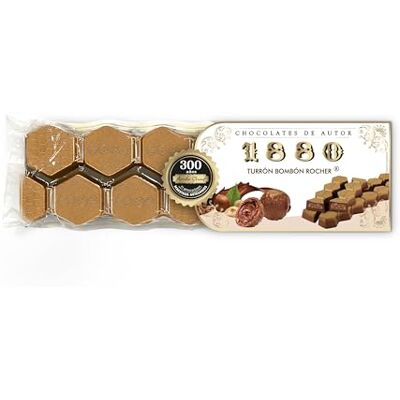 1880 Torrone Rocher 200 g, Consistenza Cremosa, Qualità Suprema, Ingredienti Nobili, Sapore Autentico, Crema di Nocciole, Oro Alimentare, Il Torrone Più Costoso del Mondo. 1880 Torrone Rocher 200 g, Consistenza Cremosa, Qualità Suprema, Ingredienti Nobili, Sapore Autentico, Crema di Nocciole, Oro Alimentare, Il Torrone Più Costoso del Mondo.