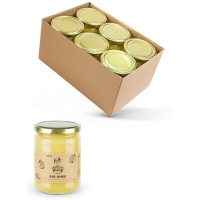 KoRo Ghee bio 6 x 420 g burro chiarificato, burro sciolto, senza lattosio, tipico della cucina ayurvedica KoRo Ghee bio 6 x 420 g burro chiarificato, burro sciolto, senza lattosio, tipico della cucina ayurvedica