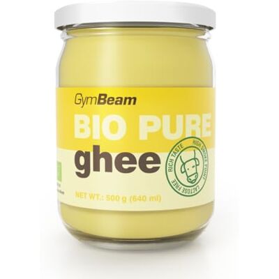 GymBeam Ghee Puro BIO Burro Chiarificato Senza Lattosio Sostituto di Burro o Olio, Alta Qualità, Punto di Fumo 250°C, Lunga Conservazione, Non Refrigerato, Gusto Intenso, 500 g GymBeam Ghee Puro BIO Burro Chiarificato Senza Lattosio Sostituto di Burro o Olio, Alta Qualità, Punto di Fumo 250°C, Lunga Conservazione, Non Refrigerato, Gusto Intenso, 500 g