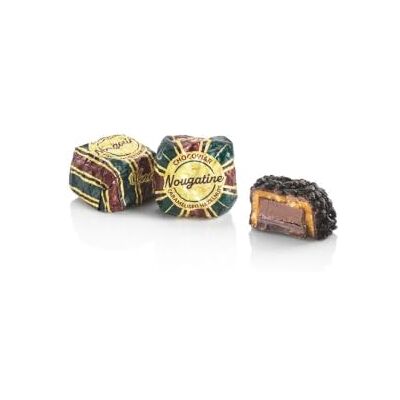 Venchi Chocoviar Nougatine, Cioccolatini in busta da 1 kg, Senza Glutine con cremoso cuore di "Nocciola Piemonte IGP" e cacao, guscio di mandorle croccanti, ricoperto da cioccolato fondente 75% Venchi Chocoviar Nougatine, Cioccolatini in busta da 1 kg, Senza Glutine con cremoso cuore di "Nocciola Piemonte IGP" e cacao, guscio di mandorle croccanti, ricoperto da cioccolato fondente 75%