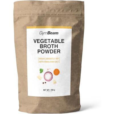 GymBeam brodo Vegetale Granulare Senza Glutine Brodo Vegano di Verdure con Erbe e Sale dell'Himalaya, Polvere di Brodo Vegetale per Zuppe, Salse, Stufati e Condimenti GymBeam brodo Vegetale Granulare Senza Glutine Brodo Vegano di Verdure con Erbe e Sale dell'Himalaya, Polvere di Brodo Vegetale per Zuppe, Salse, Stufati e Condimenti
