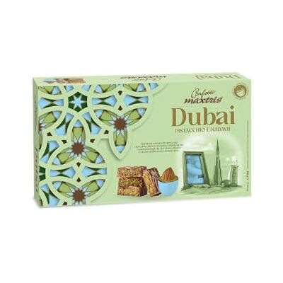 Confetti Maxtris Ciocomandorla DUBAI, Celeste, scatola 500g Confetti Maxtris Ciocomandorla DUBAI, Celeste, scatola 500g