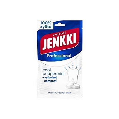 Cloetta Jenkki Xylitol Cool Peppermint Gomma da masticare 1 pacco of 80g Cloetta Jenkki Xylitol Cool Peppermint Gomma da masticare 1 pacco of 80g