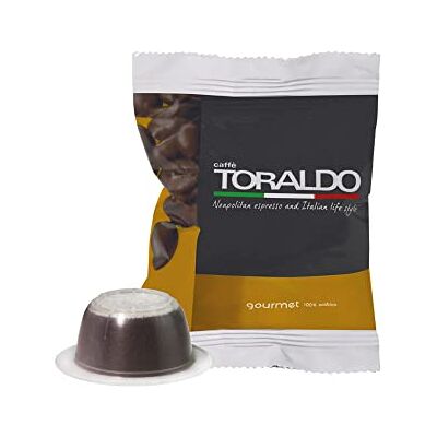 caffè toraldo Eccellenza del Caffè Napoletano (100 Capsule, Miscela Gourmet) Compatibile con Bialetti* caffè toraldo Eccellenza del Caffè Napoletano (100 Capsule, Miscela Gourmet) Compatibile con Bialetti*