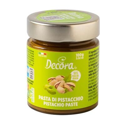 Decora 2100050 Confezione da 100 g di Pasta Pistacchio Prodotto versatile, Realizzato con ingredienti di alta qualità e materie prime pregiate, Ideale anche in cottura, Made in Italy Decora 2100050 Confezione da 100 g di Pasta Pistacchio Prodotto versatile, Realizzato con ingredienti di alta qualità e materie prime pregiate, Ideale anche in cottura, Made in Italy