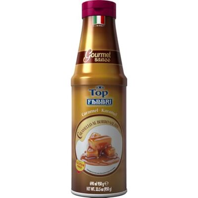 FABBRI Topping Gourmet Sauce Caramello al Burro Salato 950g salsa per guarnine dessert e bevande FABBRI Topping Gourmet Sauce Caramello al Burro Salato 950g salsa per guarnine dessert e bevande