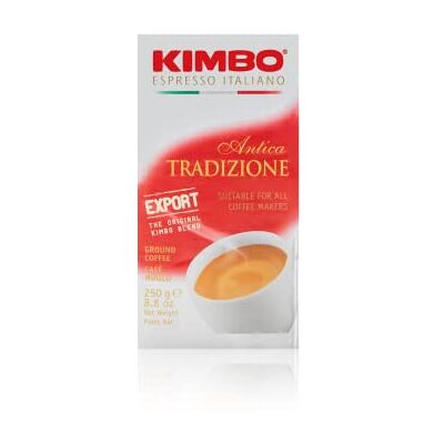 Kimbo Tradizione Caffè Macinato, Fresco Confezione da 1x250g Kimbo Tradizione Caffè Macinato, Fresco Confezione da 1x250g