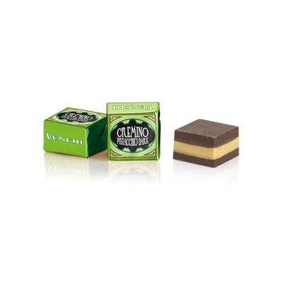 Venchi Cremino Pistacchio Fondente, Cioccolatini in Busta da 1 Kg, con Cioccolato Fondente, Pistacchio Intero, Senza Glutine, Senza Coloranti e Senza Conservanti Venchi Cremino Pistacchio Fondente, Cioccolatini in Busta da 1 Kg, con Cioccolato Fondente, Pistacchio Intero, Senza Glutine, Senza Coloranti e Senza Conservanti
