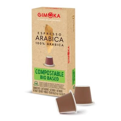 Gimoka Capsule Compostabili Compatibili Nespresso, Arabica Gimoka Capsule Compostabili Compatibili Nespresso, Arabica