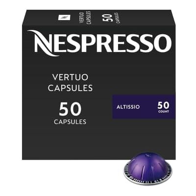 Nespresso MELARQT Capsules VertuoLine, Dark Assortment Variety Pack, Dark Roast , 40 Count Coffee & Espresso Pods, Brews 7.8 oz and 1.35oz HUHU2 Nespresso MELARQT Capsules VertuoLine, Dark Assortment Variety Pack, Dark Roast , 40 Count Coffee & Espresso Pods, Brews 7.8 oz and 1.35oz HUHU2
