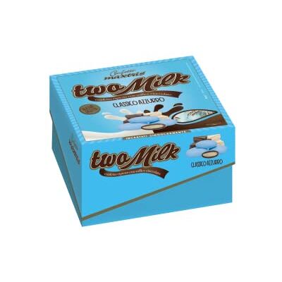 Confetti Maxtris CONFETTI MAXITRIS Vassoio 500 grammi TWO MILK classico azzurro Confetti Maxtris CONFETTI MAXITRIS Vassoio 500 grammi TWO MILK classico azzurro