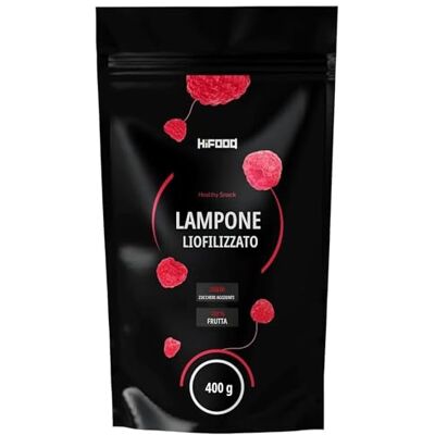Hifood Lamponi Liofilizzati 400 g senza zuccheri aggiunti e senza conservanti snack alla frutta Hifood Lamponi Liofilizzati 400 g senza zuccheri aggiunti e senza conservanti snack alla frutta