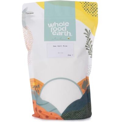 Wholefood Earth Sale marino fine 2 kg Senza OGM Wholefood Earth Sale marino fine 2 kg Senza OGM